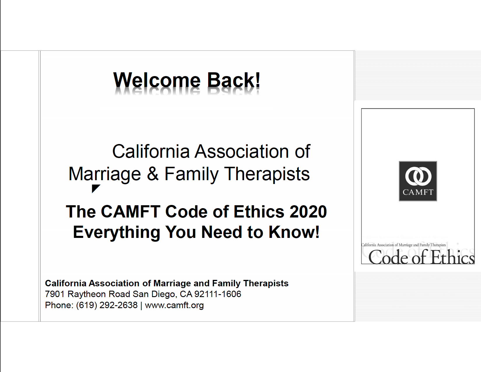 Code of Ethics Handouts