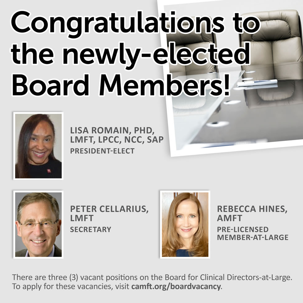 Newly Elected Board Members