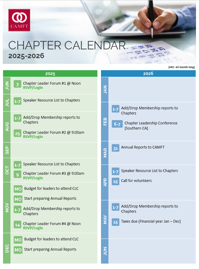 June 2025Chapter Calendar