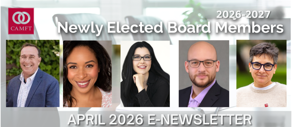 CAMFT April 2026 E-Newsletter
